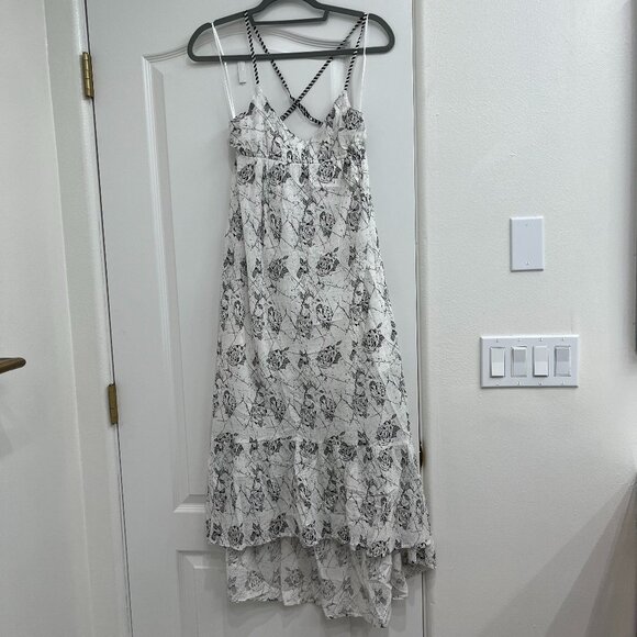 Volcom Black and White Rose Maxi Dress - XS - "Catalina Rose" - Picture 1 of 6
